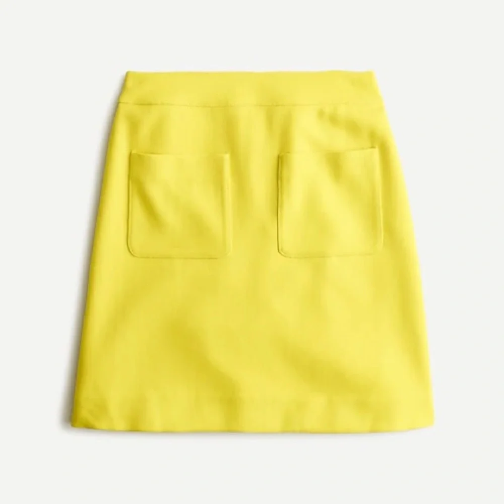 NWT J.Crew mini skirt in double-serge wool skirt. - Picture 3 of 12
